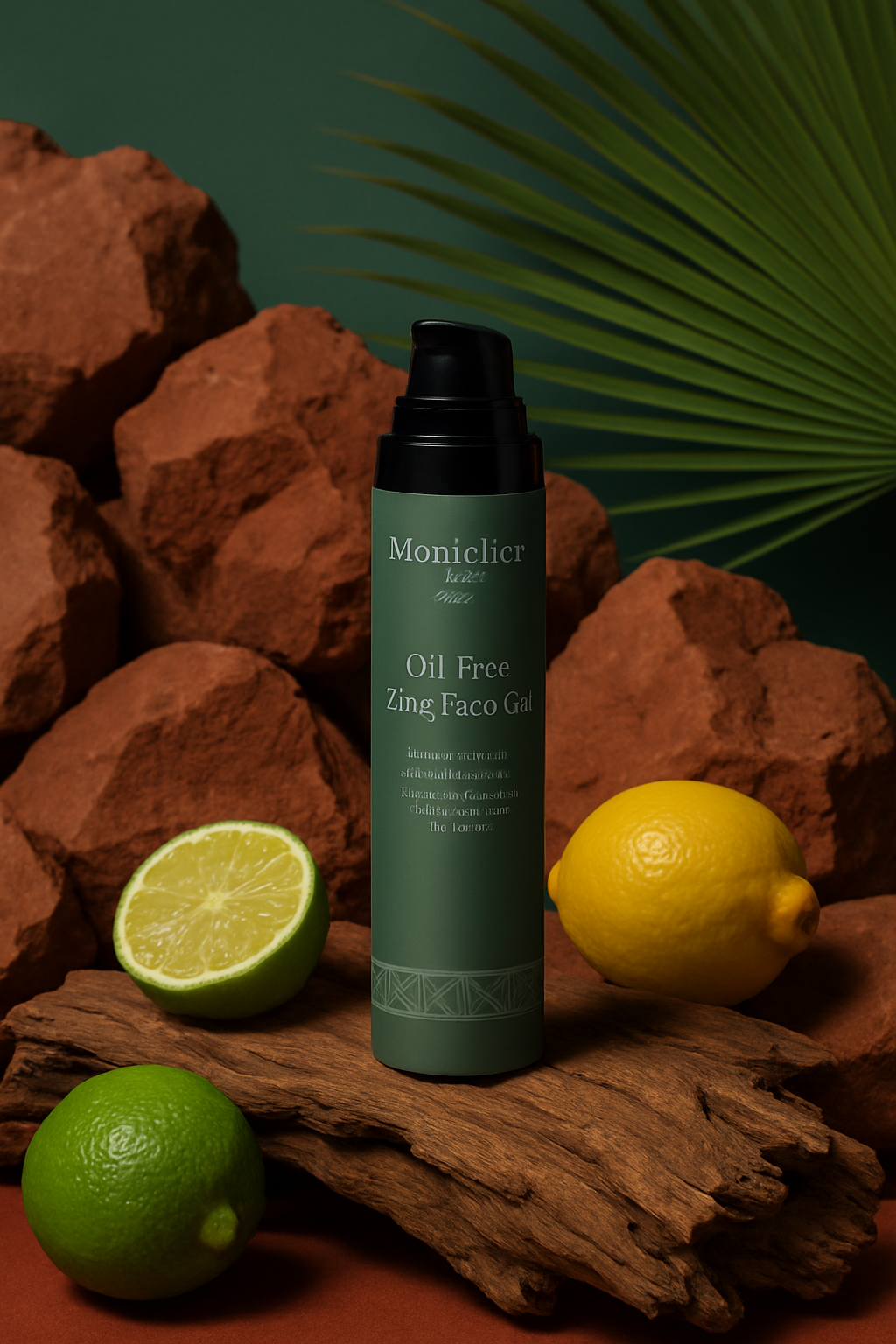 Gel facial con zinc- textura no grasa