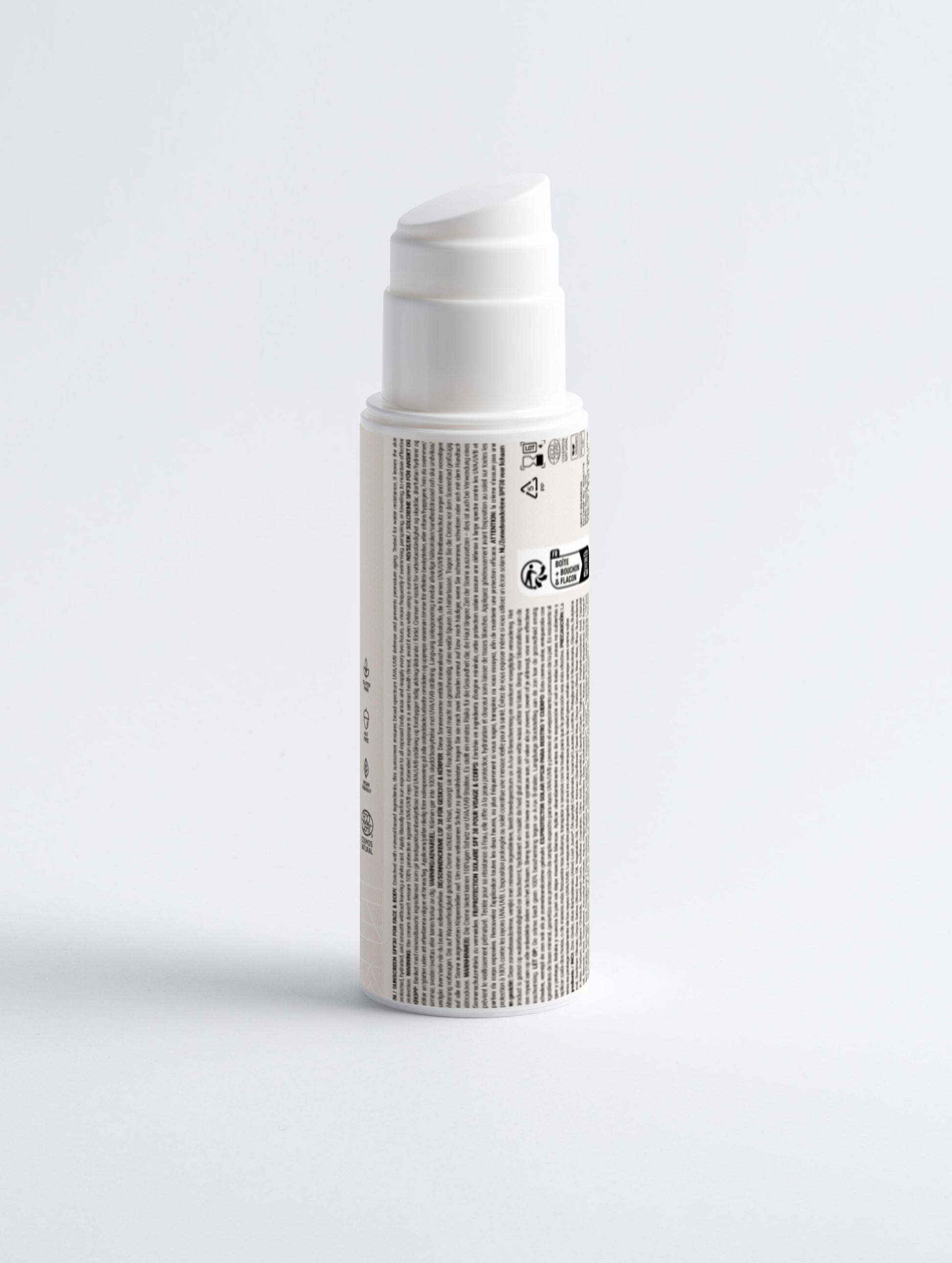 Protector Solar Mineral SPF30 Rostro y Cuerpo – Sin Color